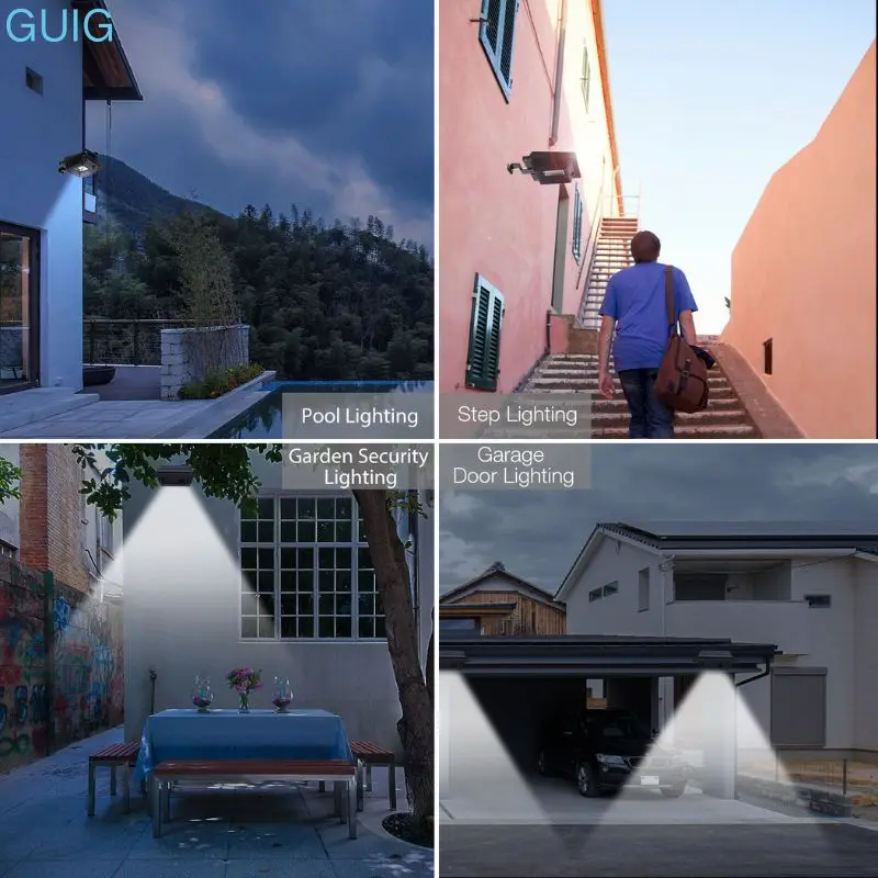 40 مصباح ليد الاستشعار مصابيح الطاقة الشمسية الطاقة الشمسية مزراب ضوء حديقة الشمسية الإضاءة في الهواء الطلق سياج الأمن أضواء الجدار ساحة #5