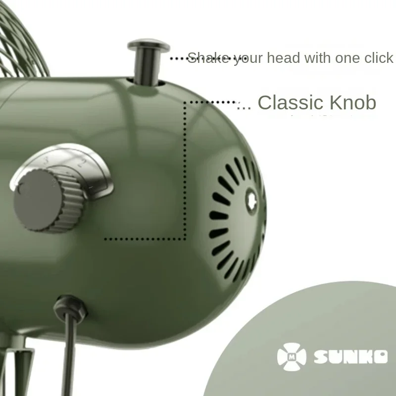 8 بوصة العتيقة الزخرفية المعادن الدائمة مروحة الأدبية والطراز القديم العمودي المعادن الرجعية مراوح كهربائية الحنين الصامتة المشجعين