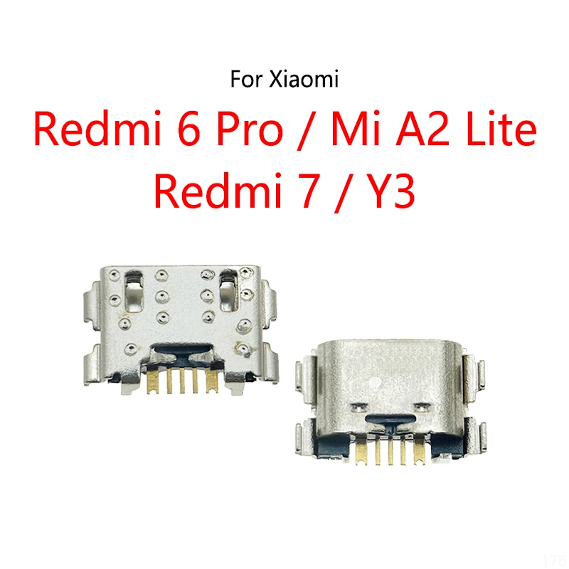 For Xiaomi Redmi 7 Y3 / Redmi 6 Pro / Mi A2 Lite Micro USB Charging Dock Charge Socket Port Jack Plug Connector