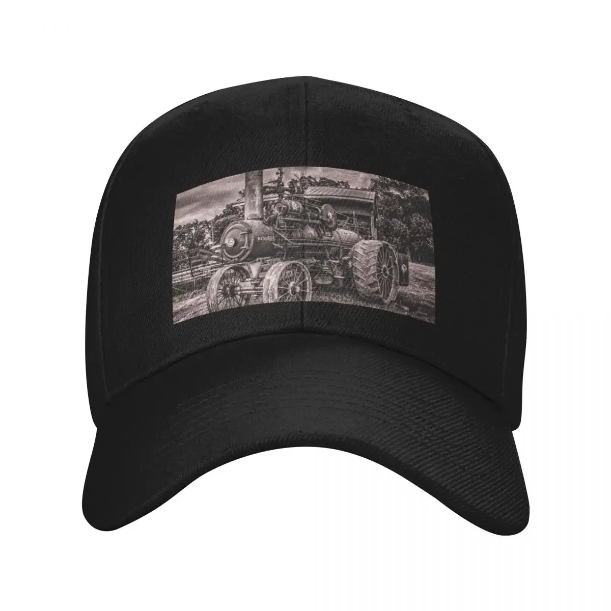 

Russell Steam Traction Engine at the Shed Toned Baseball Cap Luxury Man Hat Luxury man cap Caps For Men Women's