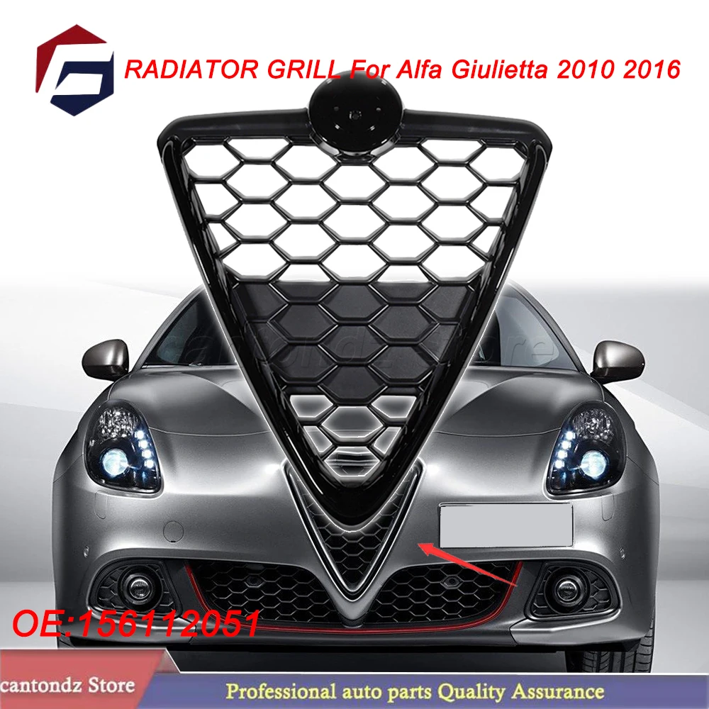 

Front Bumper Grille Shield Honeycomb Mesh Grill Racing Air Intake RADIATOR GRILL 156112051 for Alfa Romeo GIULIETTA 2010 2016