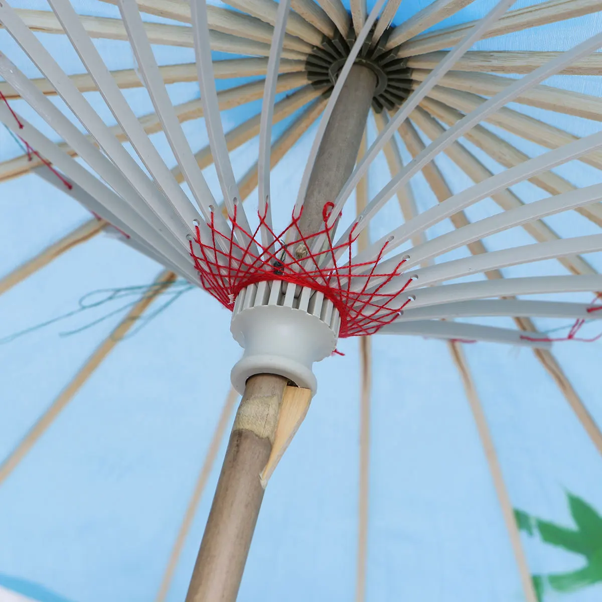 

Classical Flower Umbrella Oil Paper Umbrella 82Cm Lake Handle For Decoration Restaurant Home Wedding Party