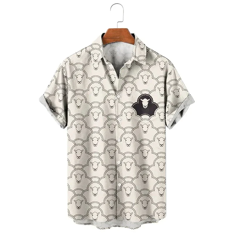 

Summer Street Hip Hop Tyrannosaurus Rex Pirnt Harajuku Men Women Shirts Animal Pattern Short Sleeve Blouse Holiday Hawaii Shirt