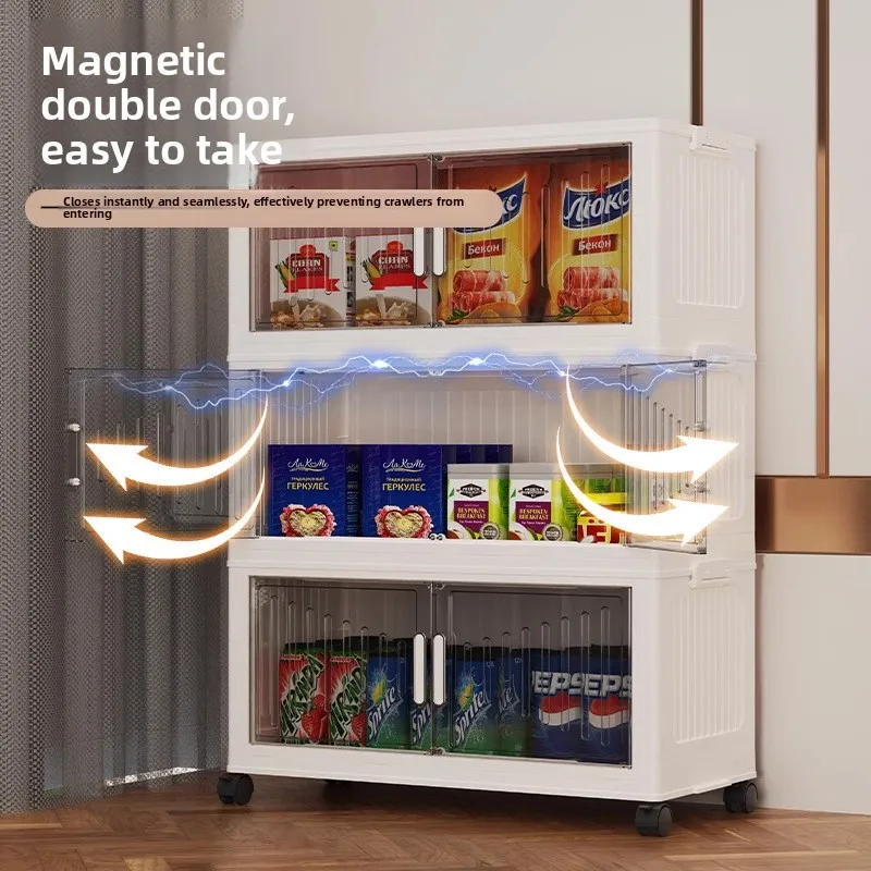 ตู้เก็บของแบบไม่ต้องติดตั้ง ตู้เก็บของหลายชั้น ตู้เสื้อผ้าแบบพับได้ ตู้เก็บขนมพลาสติก ตู้เก็บของ