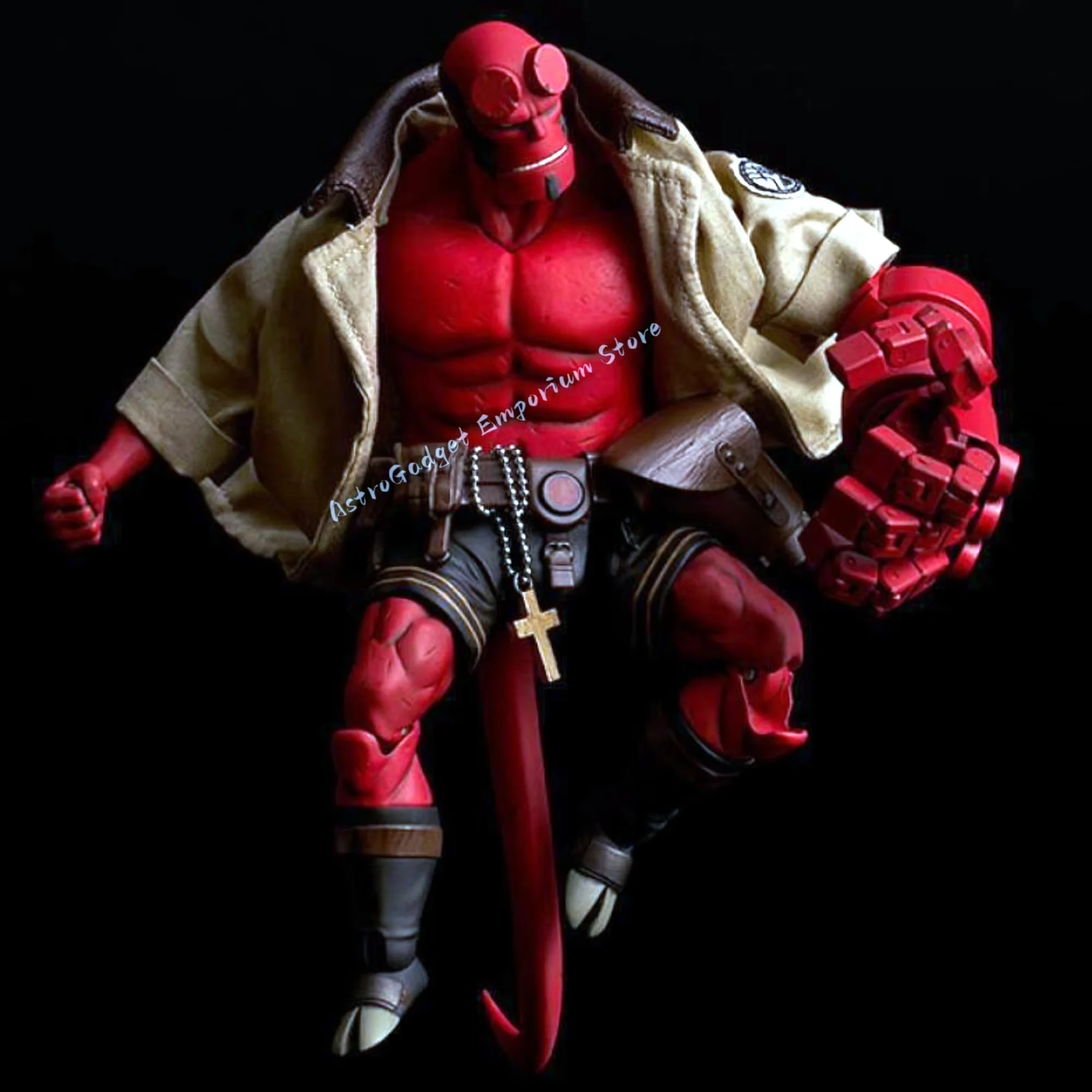 In Stock  Assemble Model Hellboy Action Figure Collection Model Toys Decoration Statue Model Toys For Kids Xmas Birthday Gift