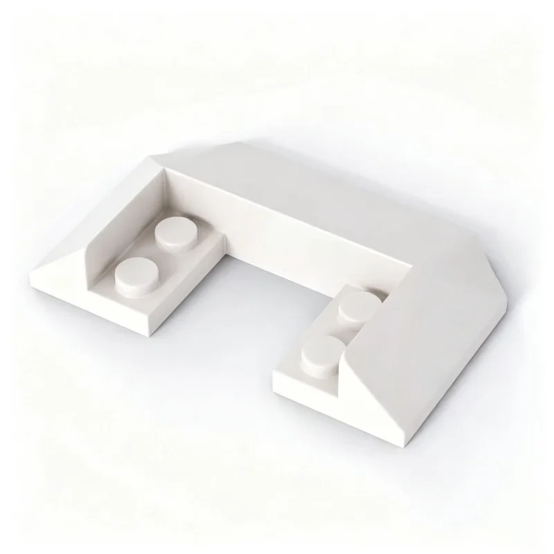 6PCS ROOF FRONT 6X4X1 Compatible With 4326 13269 Bricks Inverted Slopes MOC Self-Locking Bricks Building Blocks Toys Accessories
