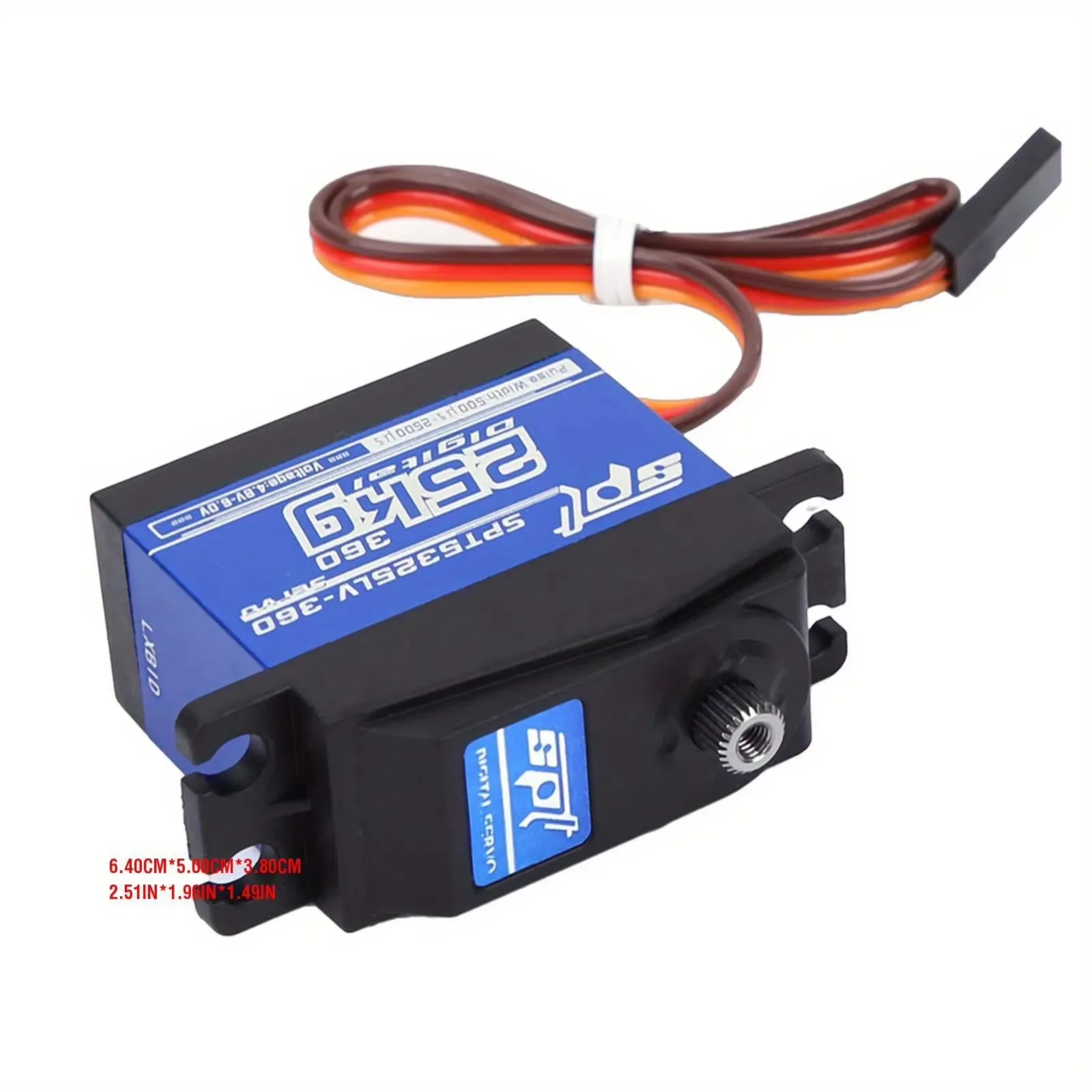 SPT5325LV Digitales 25 kg Metal Gear Dual Axis Servo 360 °   Kontinuierliche Rotation für RC-Roboter/DIY-Modelle