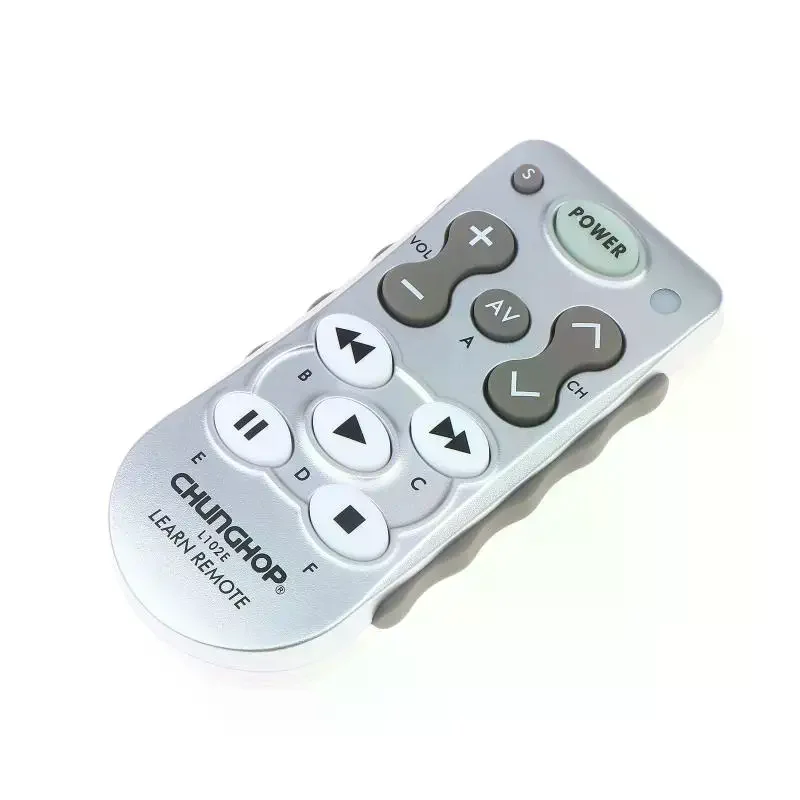 11-Button IR Universal Learning Remote With Copy Function, Ideal for TVs and Air Conditioners
