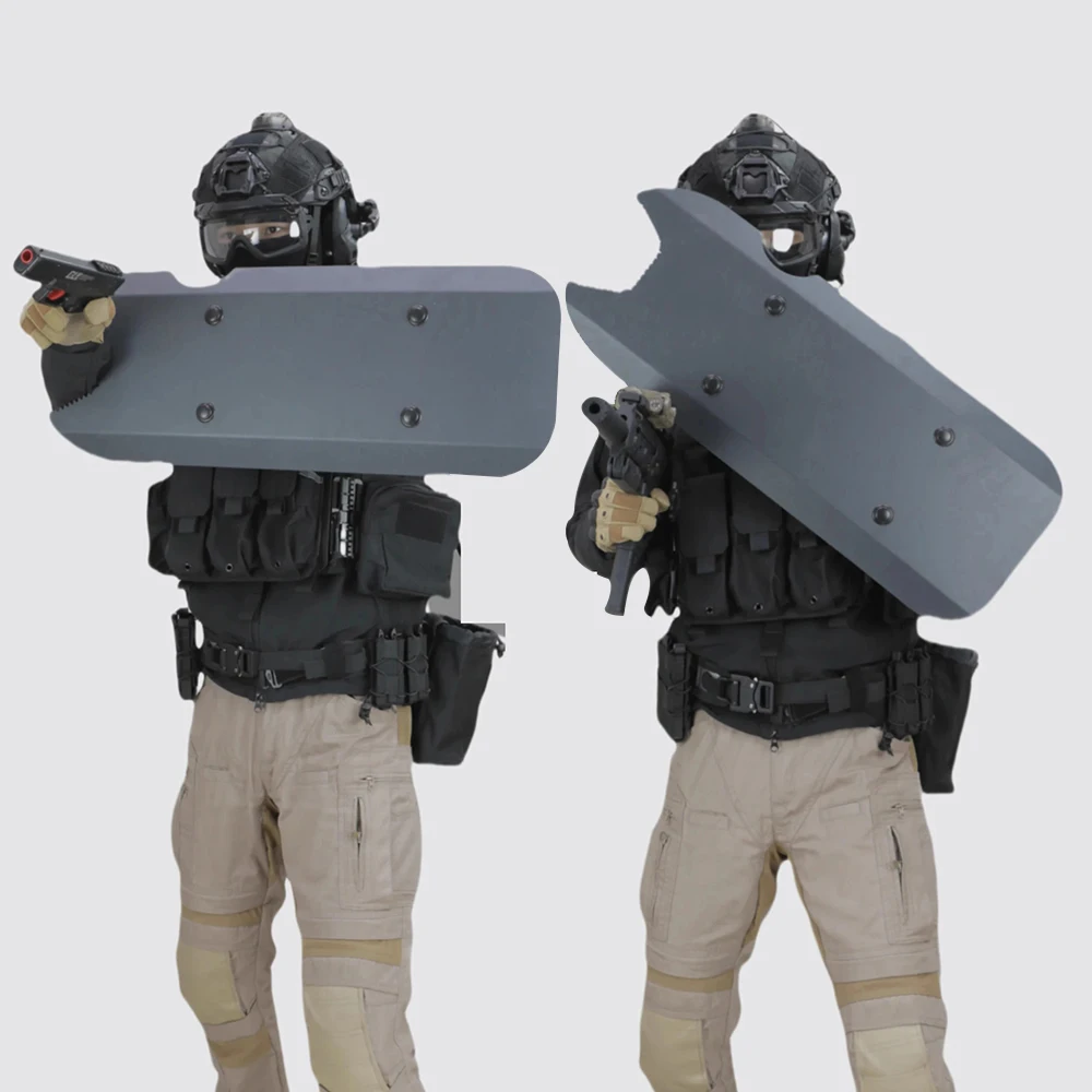 NIJ IIIA .44mag Tactical Shield Protection Riot ISO Certified Ultra Light Bulletproof Arm Ballistic Armor Steel