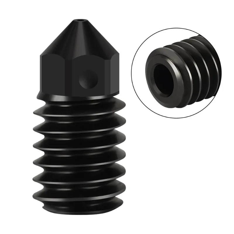 Wear-Resistant Hardened Steel Nozzle for A1/A1 Mini, Anti-Corrosion Extruder Nozzle for 1.75mm Filament