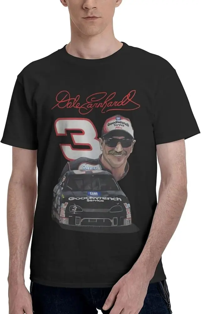 Dale Movie Number 3 and Earnhardt Youth Men's Round Neck Comfortable Soft Fashion Particular Short Sleeve Tee 4X-Large