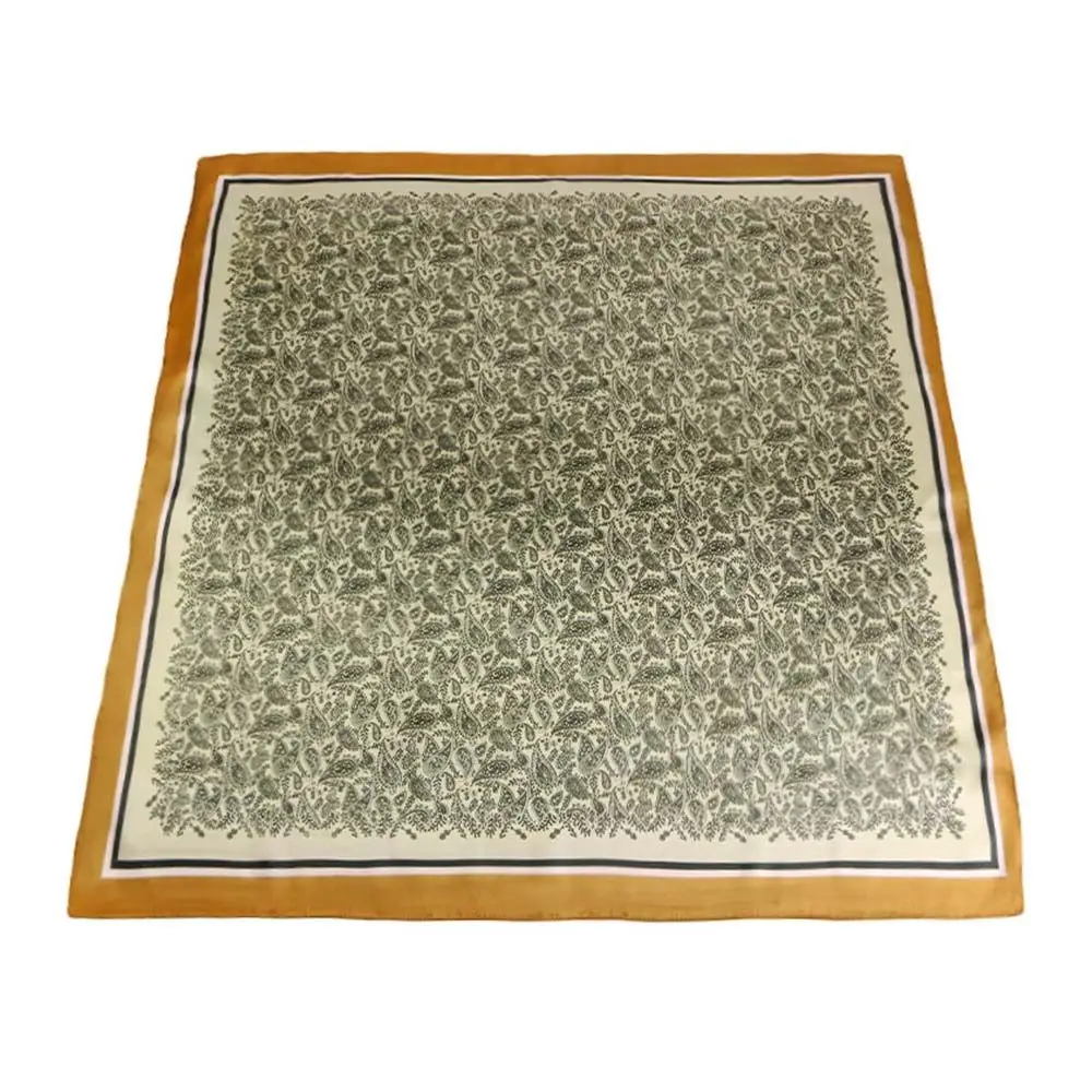 

Роскошный шарф с розой 90*90 см, многоцветный элегантный атласный атласный шарф, тонкий квадратный винтажный шарф с принтом пейсли, головной убор