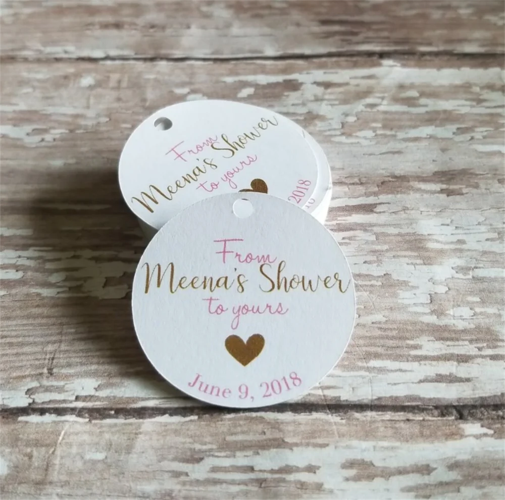 50pcs Wedding Shower Tag, Baby Shower Tag, From My Shower to yours, bath bomb, bath salts, shower, bridal shower, shower favors