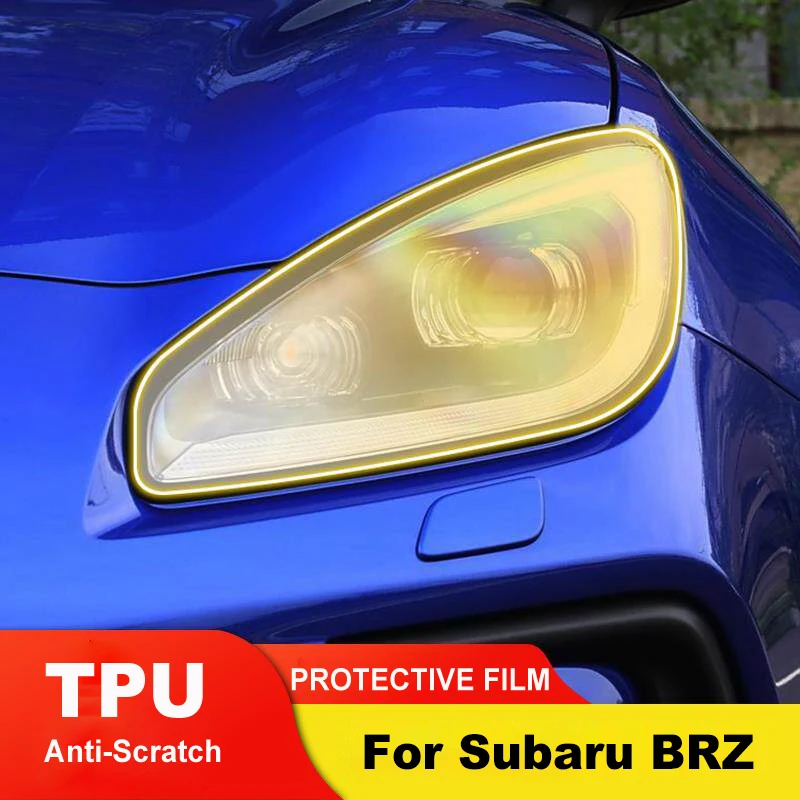 車のヘッドライトクリア-tpu-保護フィルムスバル-brz-2022-2025-用アンチスクラッチ透明保護ライトフィルム
