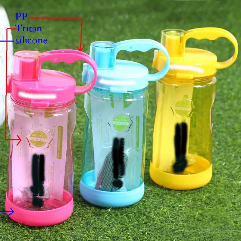 Outlet  Wholesale Price 1000ml 1L Healthy life Nutrition Straw Sports Hiking Fitness Gym Tritan Plastic Water bottle