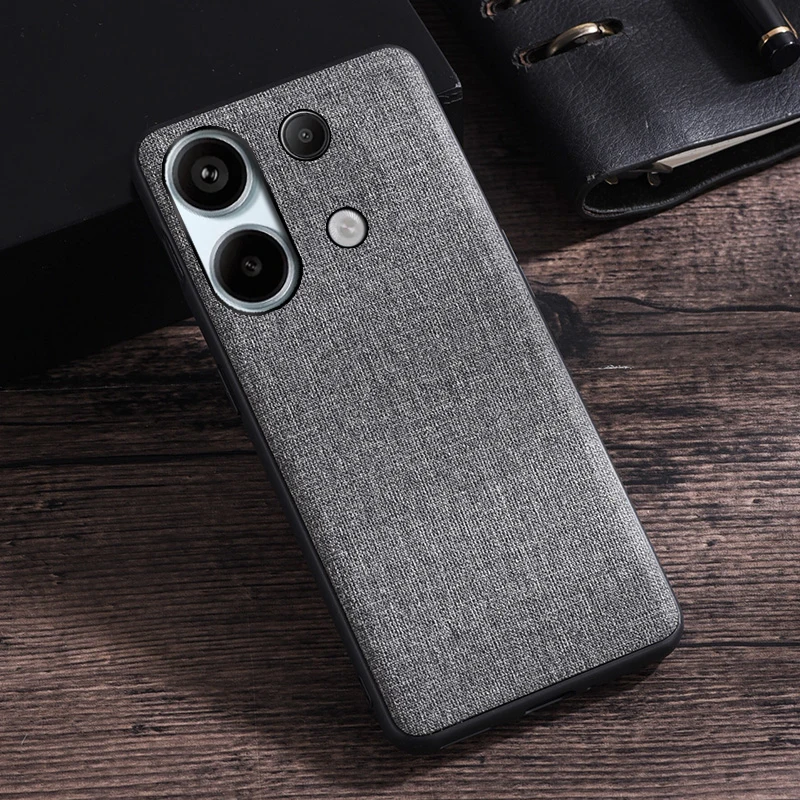 Fabric Cloth Case For Xiaomi Redmi Note 13 12 11 10 9 Pro 5G 4G 11S 10S 9S 10T 9T 10C 13C Shockproof Silicone Back Cover Case