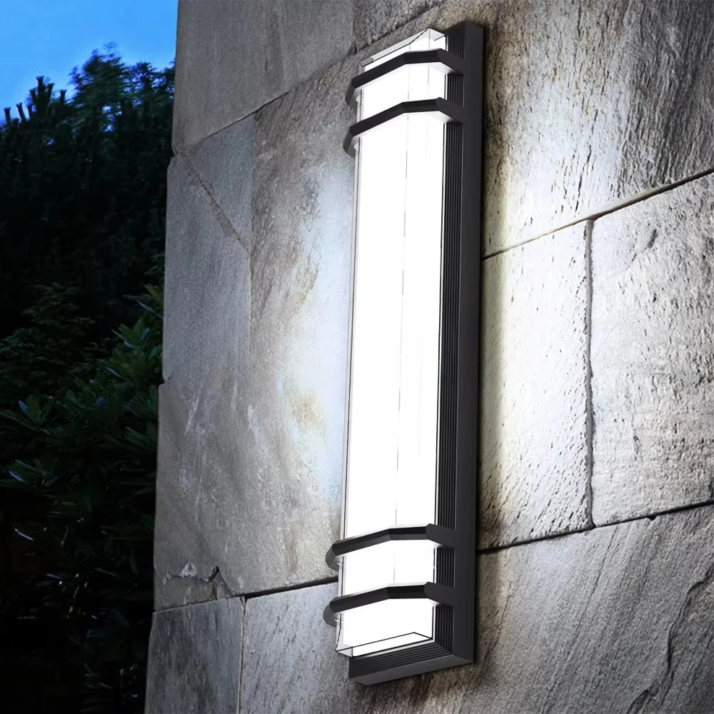 23.62 Inch Large Outdoor Wall Lights Ip65 Waterproof 36W 3600Lm Aluminum Modern Exterior Led Porch Light for Garden Garage