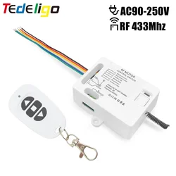 433 MHz Wireless Remote Control Motor Controller Module Rf AC110-220V Transmitter Receiver for Electric Door/curtain/shutters
