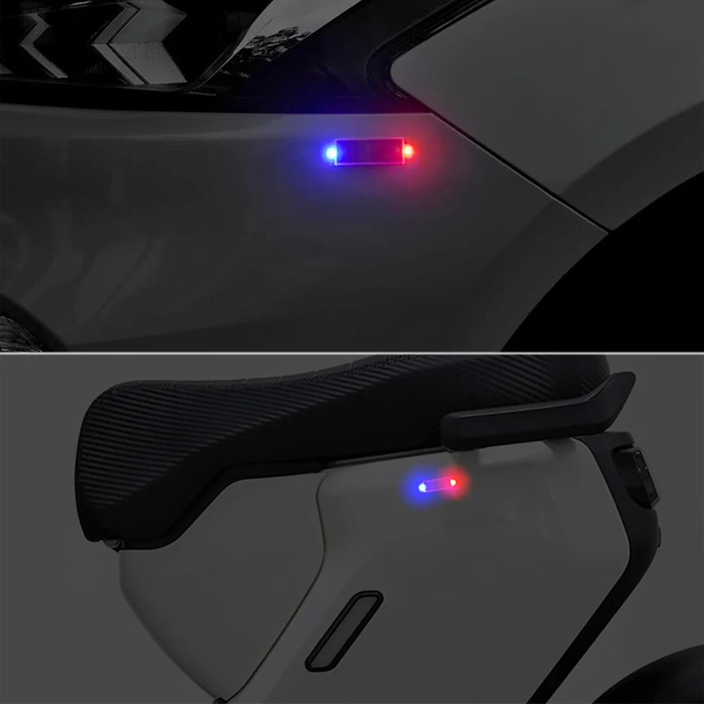 جديد الطاقة الشمسية تحذير ضوء لسيارات الدراجات النارية مصباح ليد جيب مؤشر في الليل الحذر ستروب تحذير ضوء مصباح جيد الإضاءة #4