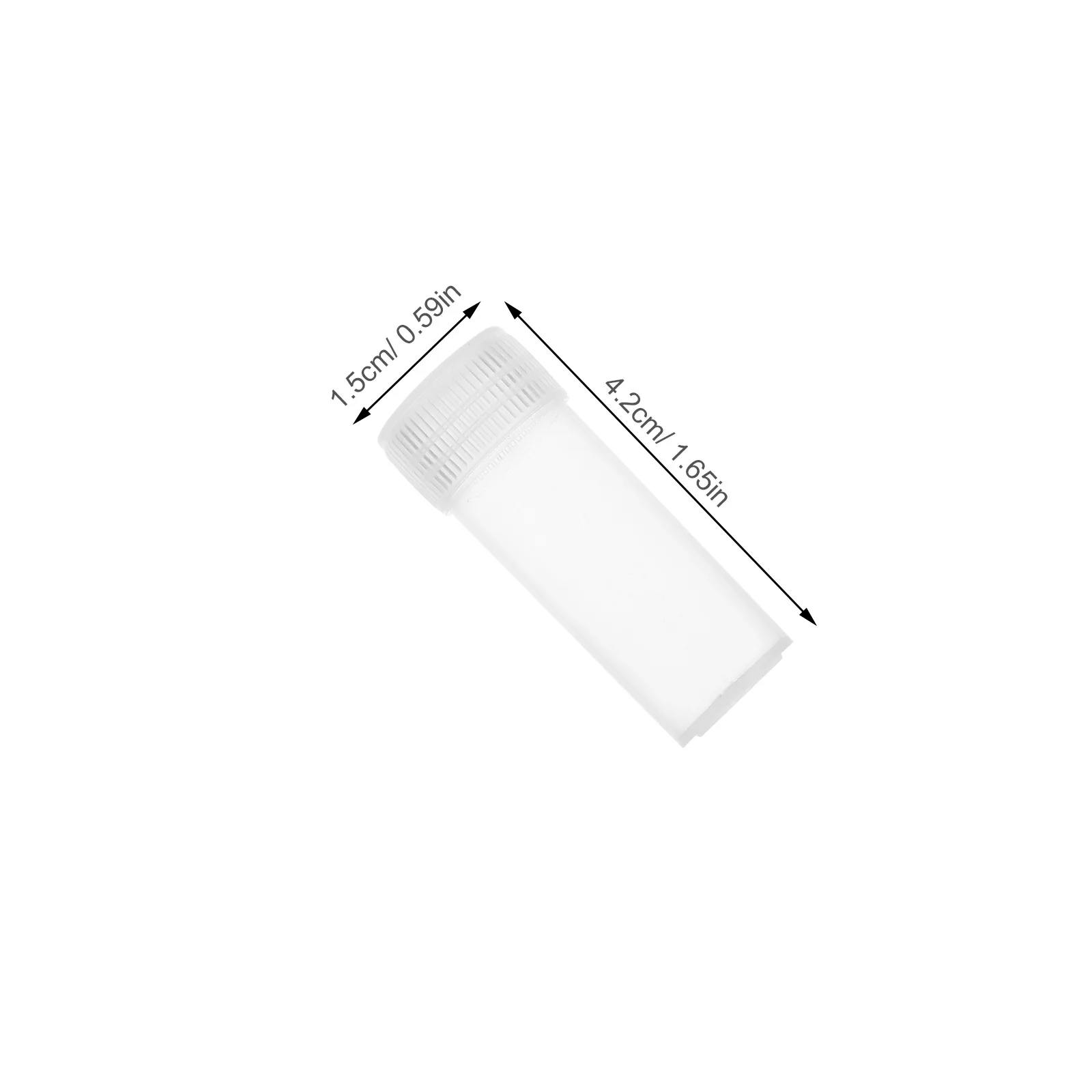 100pcs 5Ml Plastic Vials Small Sample Containers Transparent Leak-Proof Lab Storage Tubes For Liquid Powder Portable Clear Test