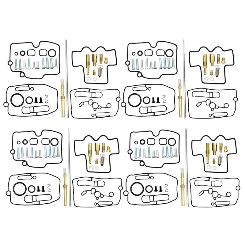 

4 комплекта карбюратора, ремонтные комплекты для ремонта карбюратора, пригодные для Yamaha YZ250F YZ450F 2003 2004 2005 2006 2007 2008 2009