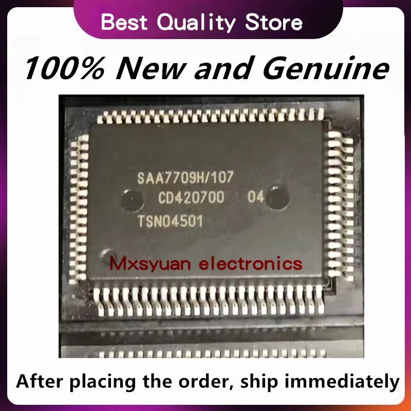 1PCS-5PCS SAA7709H107 SAA7709H SAA7709 SAA7709H/107 QFP80 Ships Fast 100% New Spot Stock
