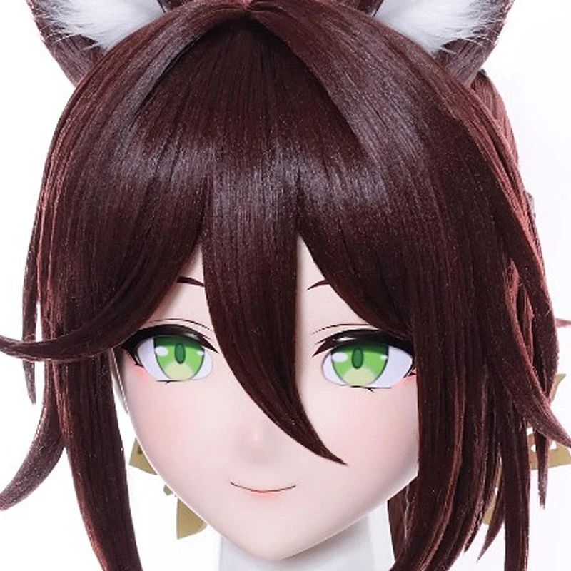 Personalizowane Pełne Opaski na Głowę z Zamkiem Żywiczny Cosplay Crossdress Lalka BJD Maski Japońskie Animego Postać Cosplay Unisex Maski Kigurumi