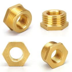 Full copper inner and Internal thread conversion External thread copper connector 1/8’，1/2’，1/4‘，3/4’ to 1 inch brass fittings