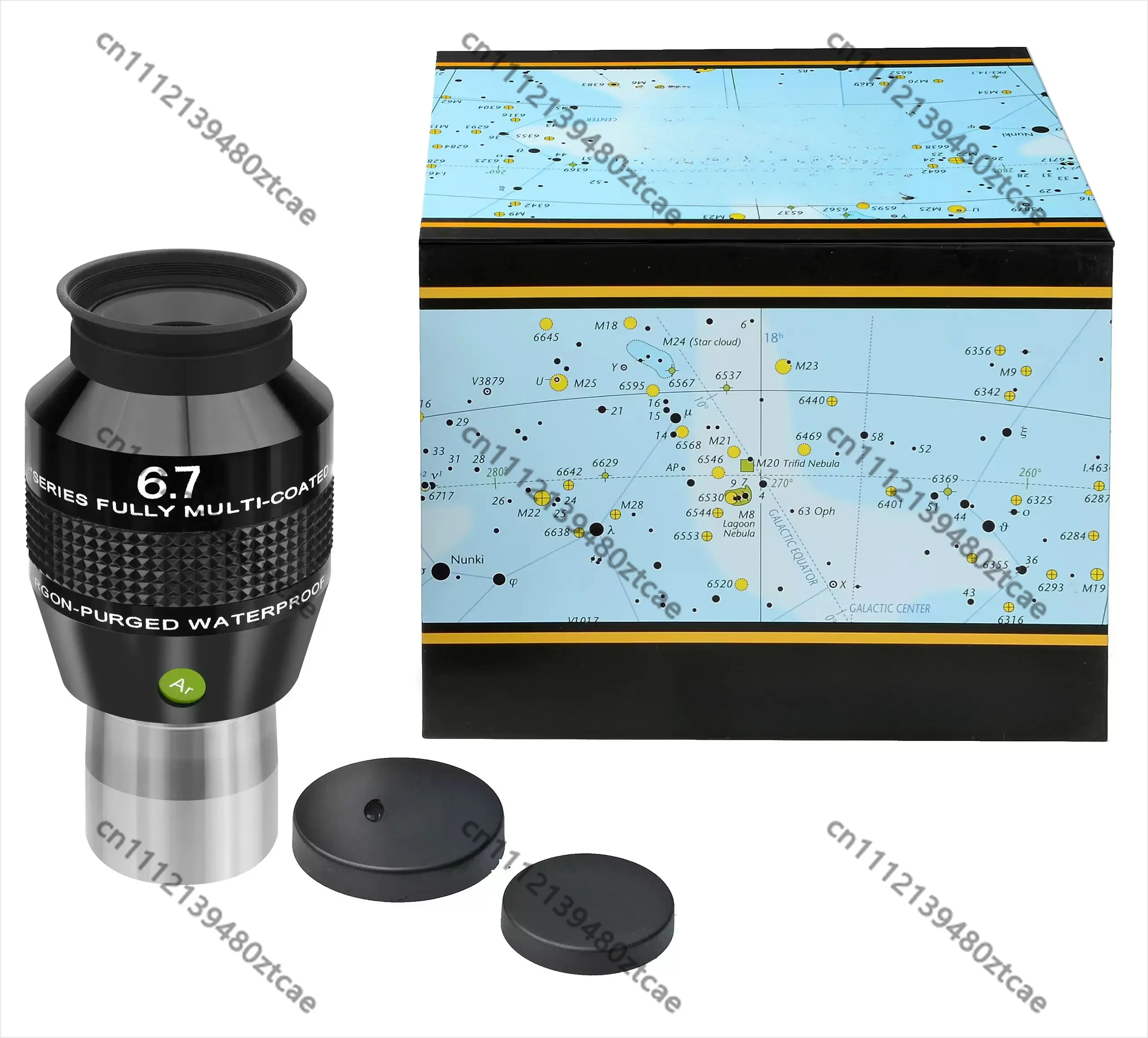 6.7mm 82 Degree Wide Angle Eyepiece, Argon‑Purged Waterproof Telescope Eyepiece For Amateur Astronomical Observation