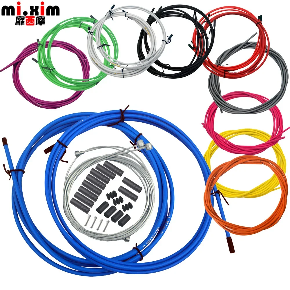 New Bicycle Shifters Derailleur Brake Cable 4mm/5mm MTB Road Bike Shift and Brake Cable Set Housing Bike Parts