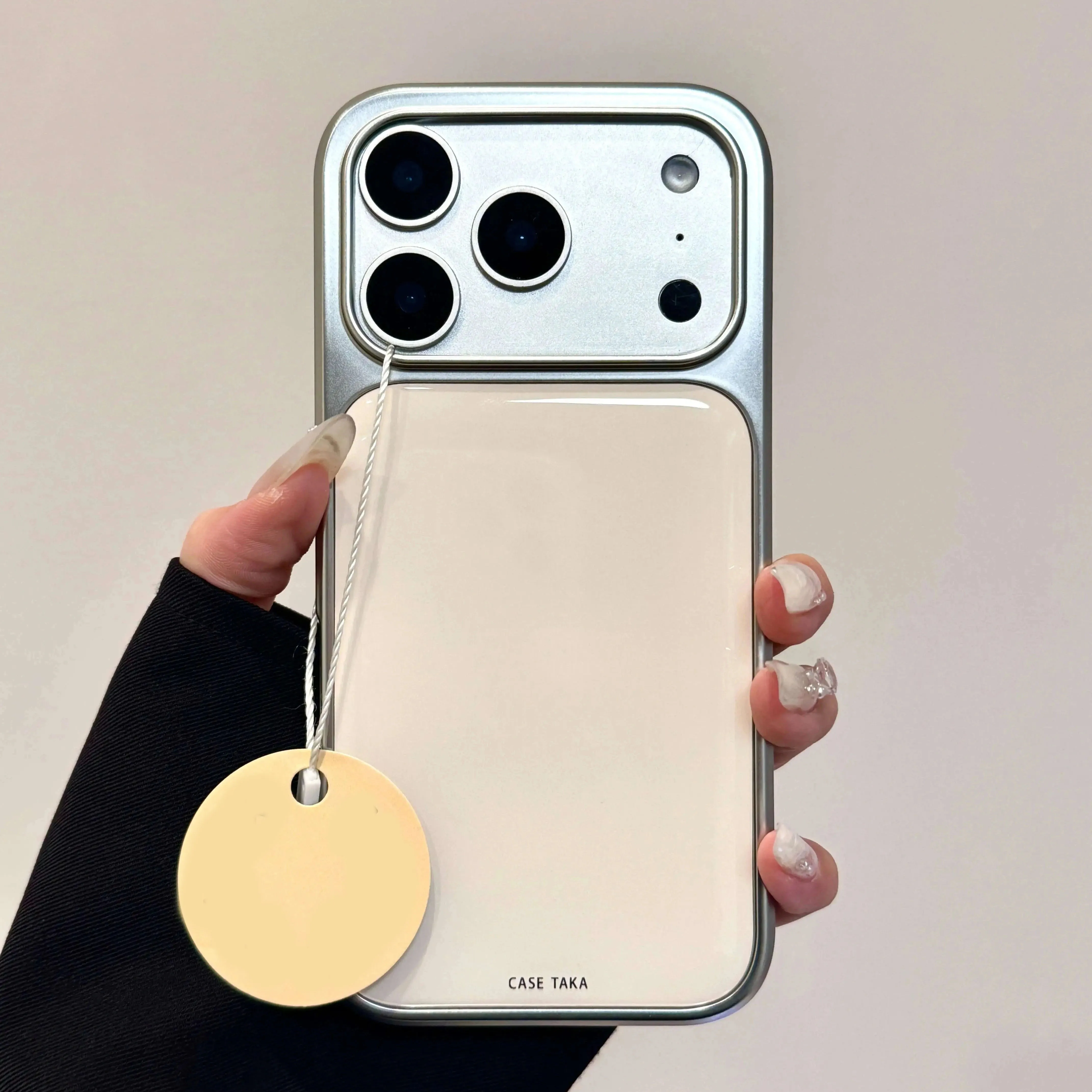 Galvanisierte glänzende Epoxidharz-Handyhülle für iPhone 18 17 Air 16 15 14 13 12 11 Pro Max Plus Ästhetische stoßfeste TPU-Hüllen – Detail 5