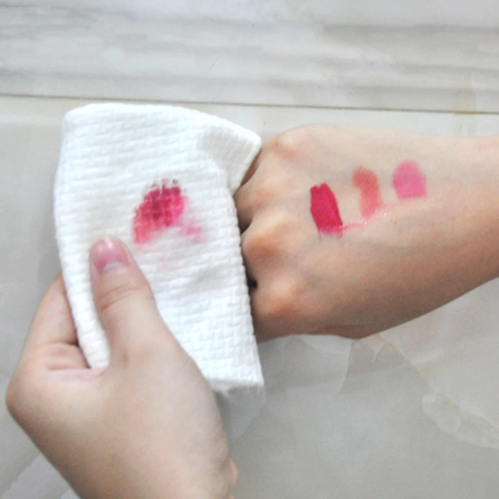 

Facial Towels Face Removable Wipes Cleaning Pearl Cotton White Cleansing Tissue