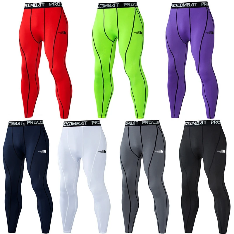 

Leggings Men Gym Running Tights Men Compression Pants Fitness Jogging Long Trousers Yoga Training Bottoms