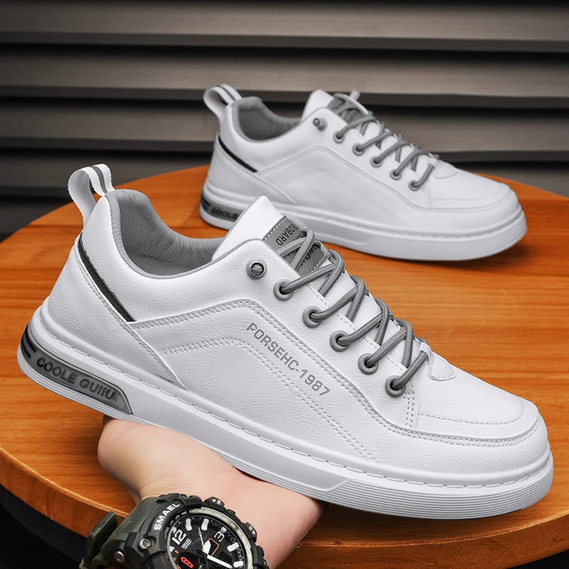 

Мужская повседневная обувь, белые мужские кроссовки, женская обувь, Мужская Вулканизированная обувь, белая универсальная обувь, мужская обувь на плоской платформе со шнуровкой