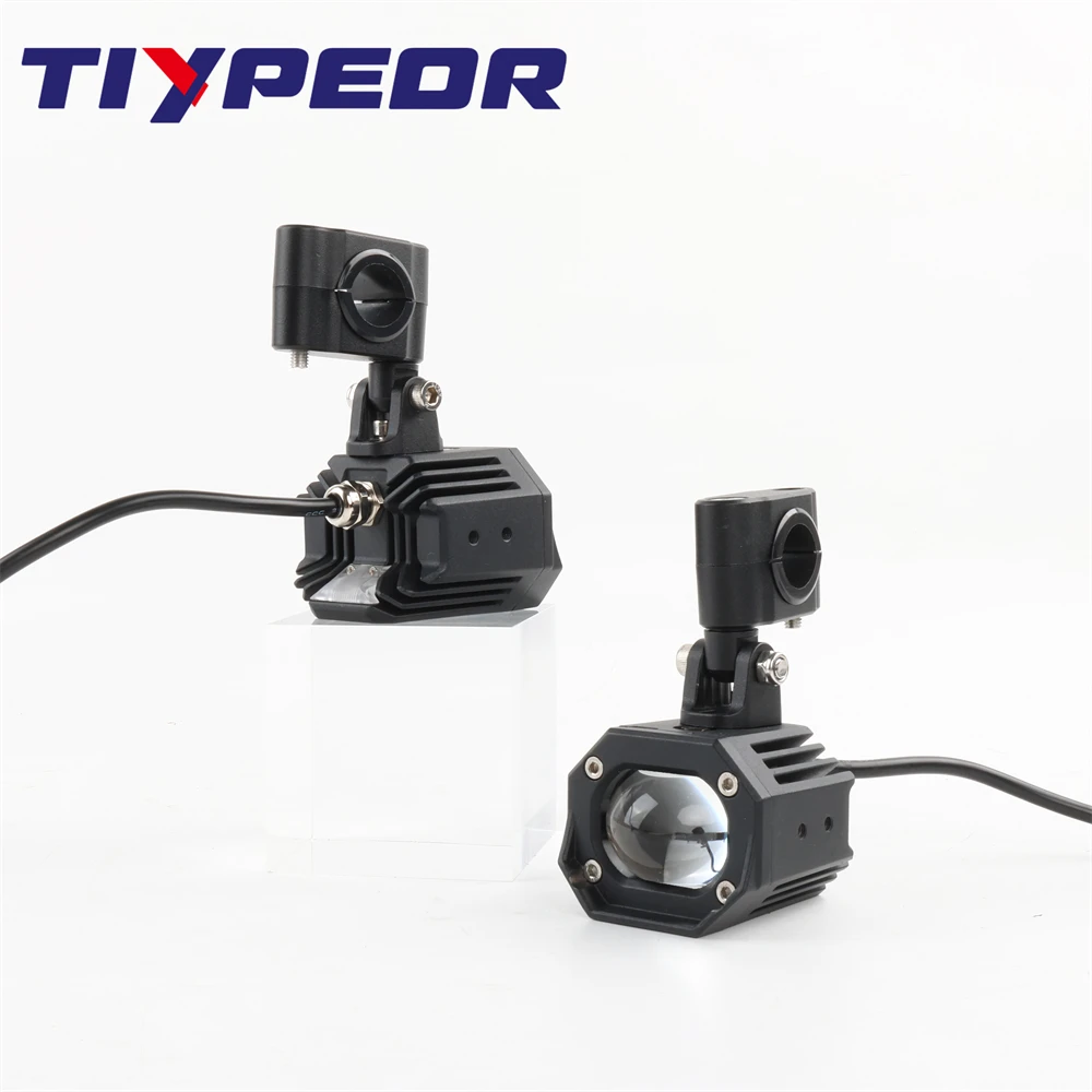 

TIYPEOR Upgrade Motorcycle Aluminum Super Bright Spotlight High/Low Beam Auxiliary Headlight Fog Light For Off-road ATV UTV SUV