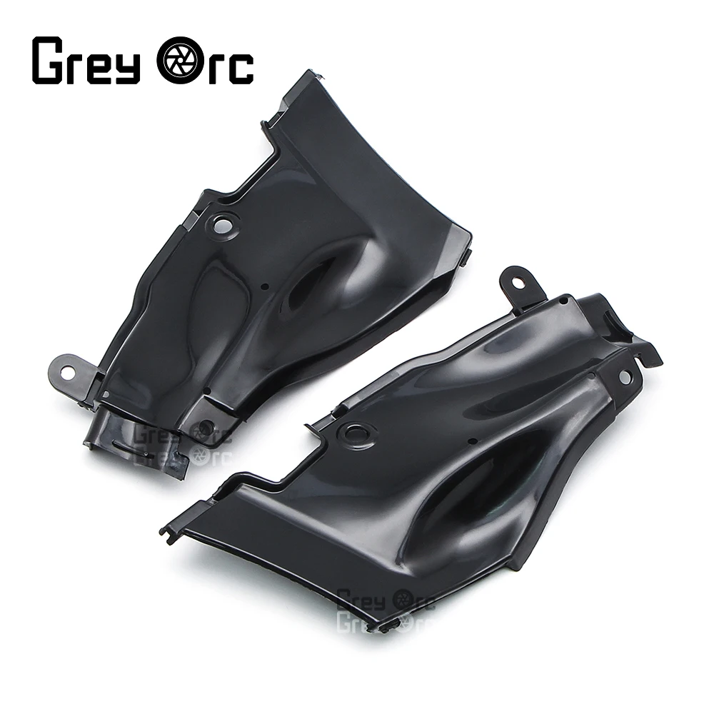Painéis laterais do duto de ar de plástico abs da motocicleta carenagem capa apto para yamaha yzf r1 2009-2014 2011 2012 2013 tampa do tubo do duto de entrada