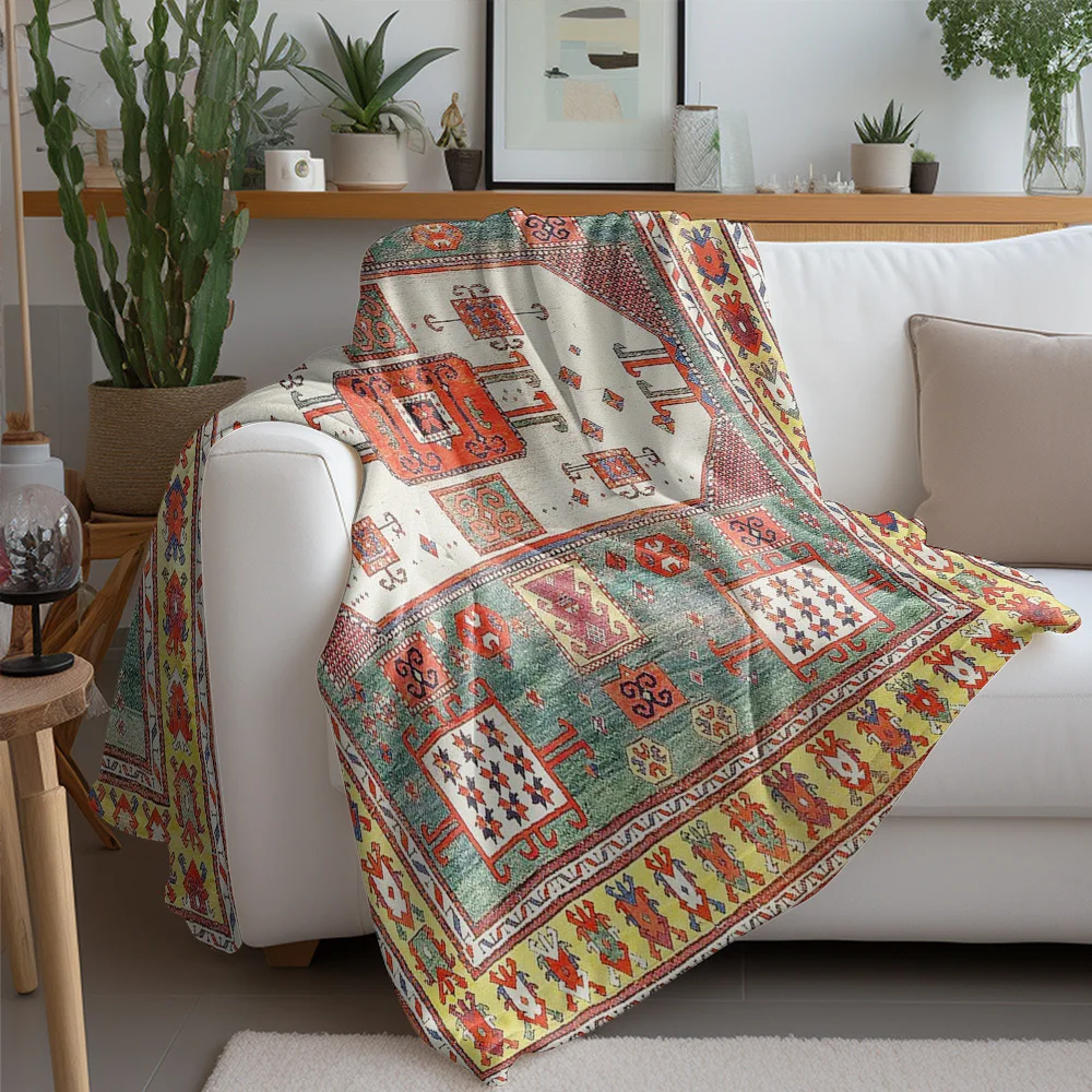Turkish Kilim Rug Vintage Traditional Area Carpet Handmade Wool Floor Mat Decorative Home Decor Cushion Cover