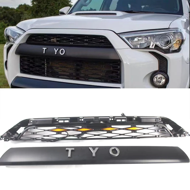 

Front Bumper Grille Racing Grill Grills Mesh Cover Modified Racing Grills For Toyota 4 Runner 2014 2015 2016 2017 2018 2019