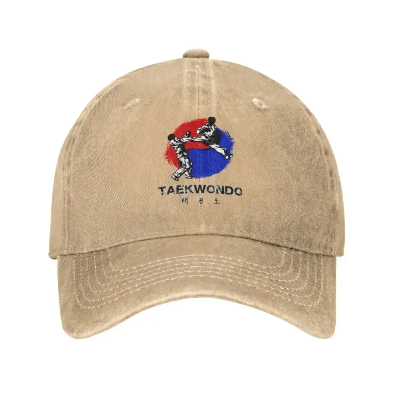 Custom Cotton Taekwondo Baseball Cap Sun Protection Men Women's Adjustable korean yin yang Dad Hat Spring