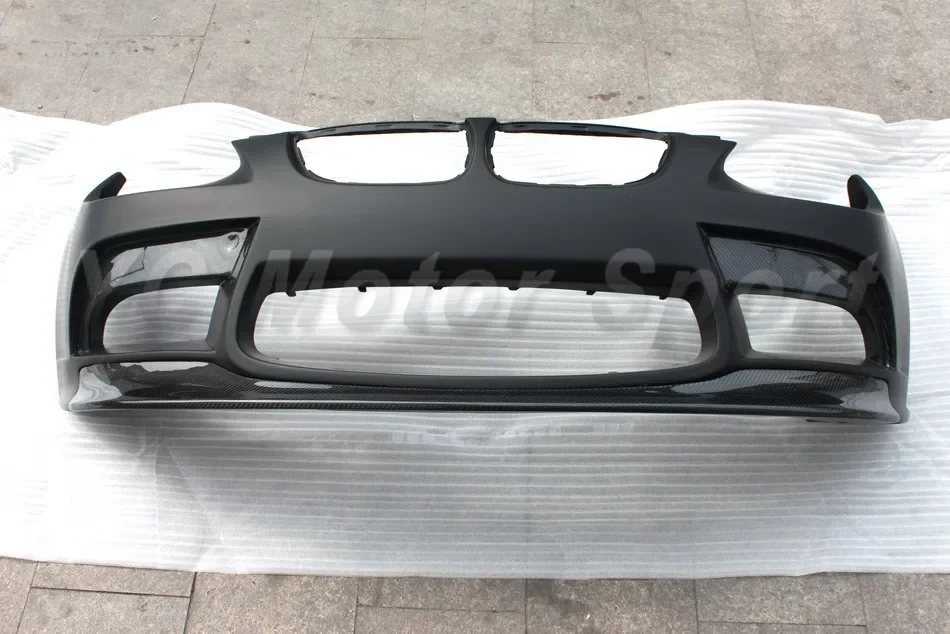 Car Accessories FRP Fiber Glass Front Bumper with CF Lip Fit For 2008-2011 E92 E93 M3 VRS Style Front Bumper with lip