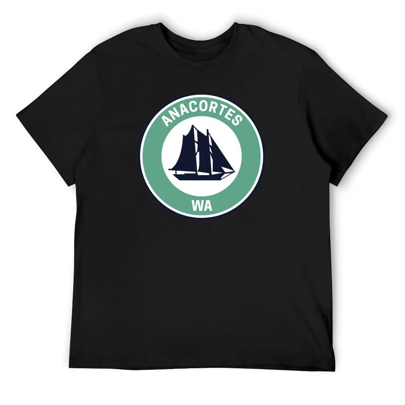 

Винтажная футболка Anacortes Washington, модные рубашки, незаменимая футболка, забавные футболки, черные футболки для мужчин