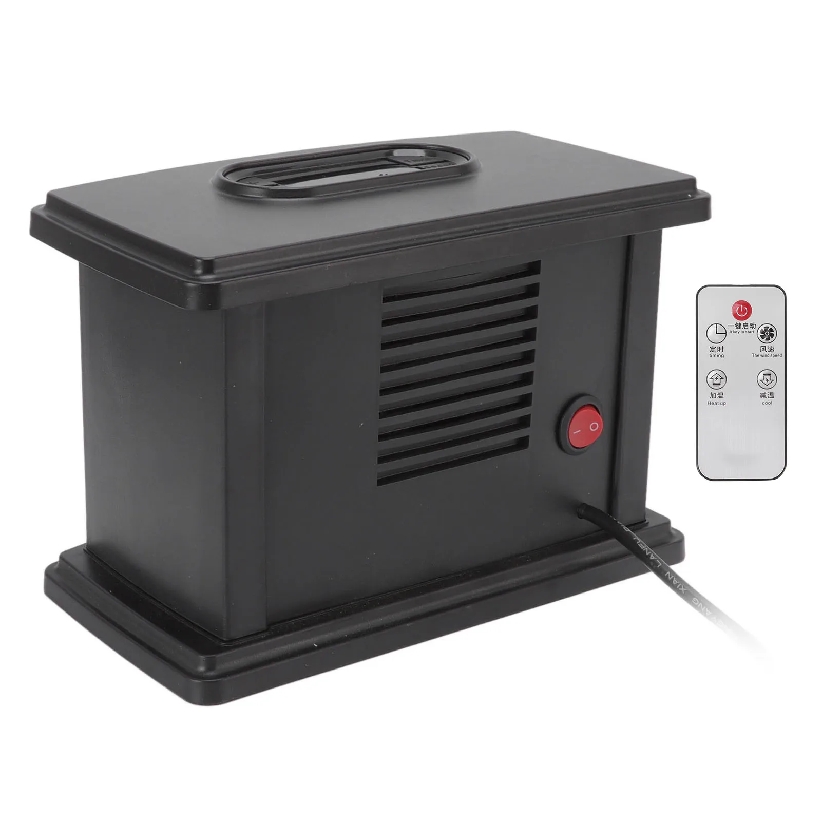 Stufa per camino elettrica Stufa per camino elettrica da tavolo uniforme veloce portatile da 1000 W con telecomando