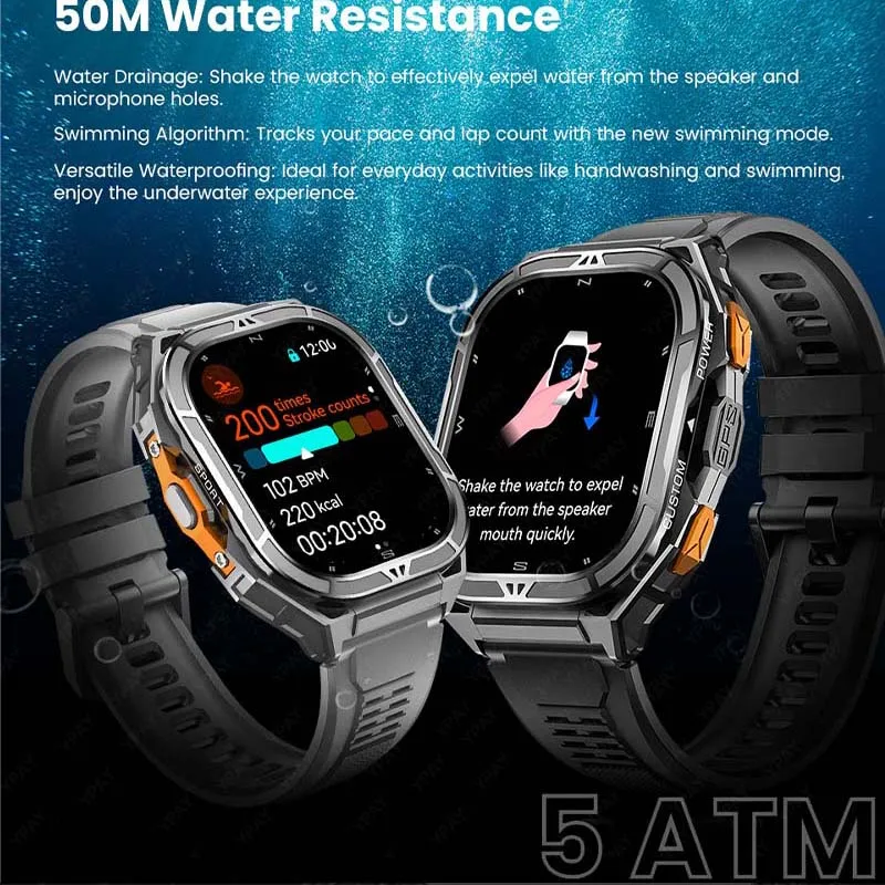 New For HUAWEI Original Premium GPS Smart Watch 1.96" HD AMOLED Display Built-in GPS SOS BT Call 10ATM Waterproof Smart Bracelet