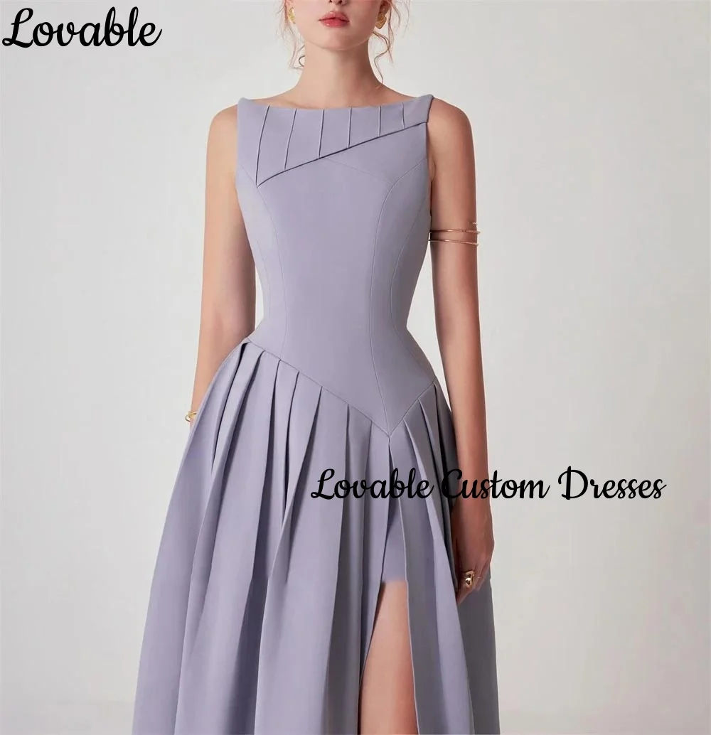 تخصيص كشكش Fساتين للمناسبات الخاصة مغرفة العنق ألف خط فستان حفلات الزفاف سستة حتى أكمام الكاحل طول سستة حتى