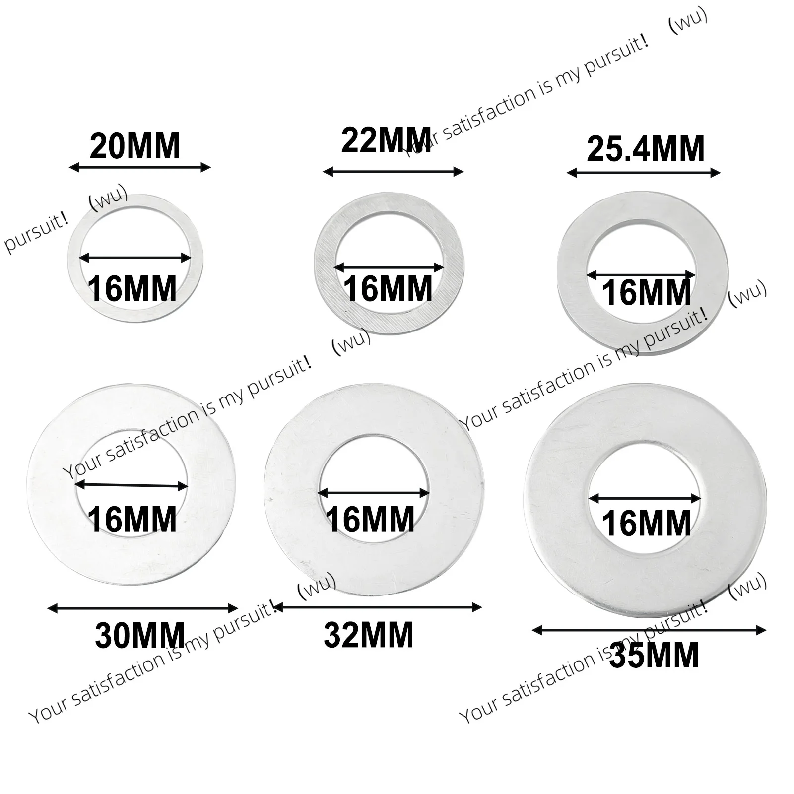 6Pcs circular saw blade wood cutting disc, hole carbide cutting disc, woodworking saw blade inner hole adapter