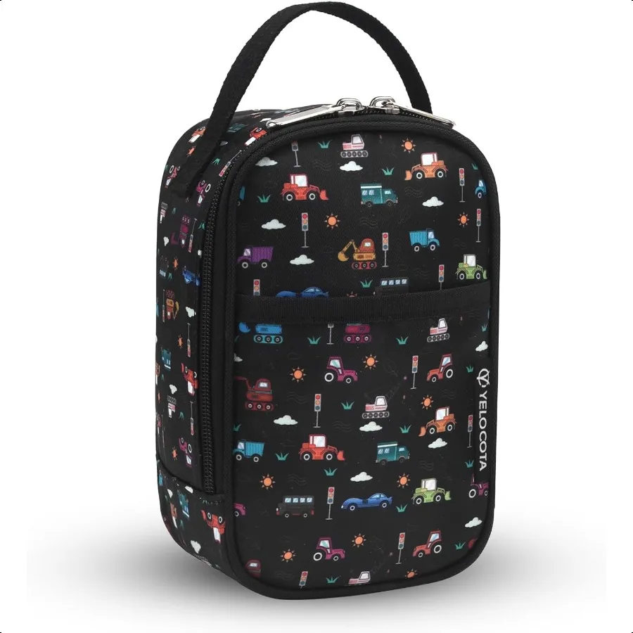 

Small Insulated Lunch Bag Snack Bag Mini Cooler Bag with Handle for TravelWork School Storage Space below 20oz Also Suitable fo