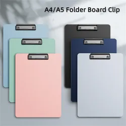 A4 e A5 Pasta Board Clip, Writing Pad, Test Paper Clip, Documento Ticket, Faturas De Armazenamento, Organizador, Papelaria, Escritório, Material Escolar