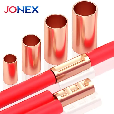 100PCS GT Copper Terminal Connectors Electrical Wire Cable Crimp Connecting Tubular Ferrules or for Lugs Have Heat Shrink Tubing