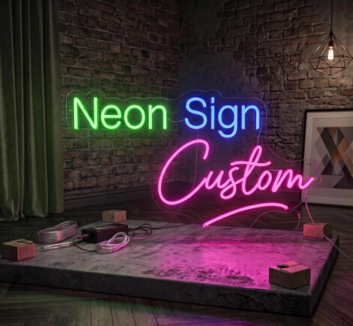 Custom Neon Sign Personalized Name Led Neon Light Wall Decor for Bedroom Gaming Room Man Cave Wedding Birthday Gift Mix Color