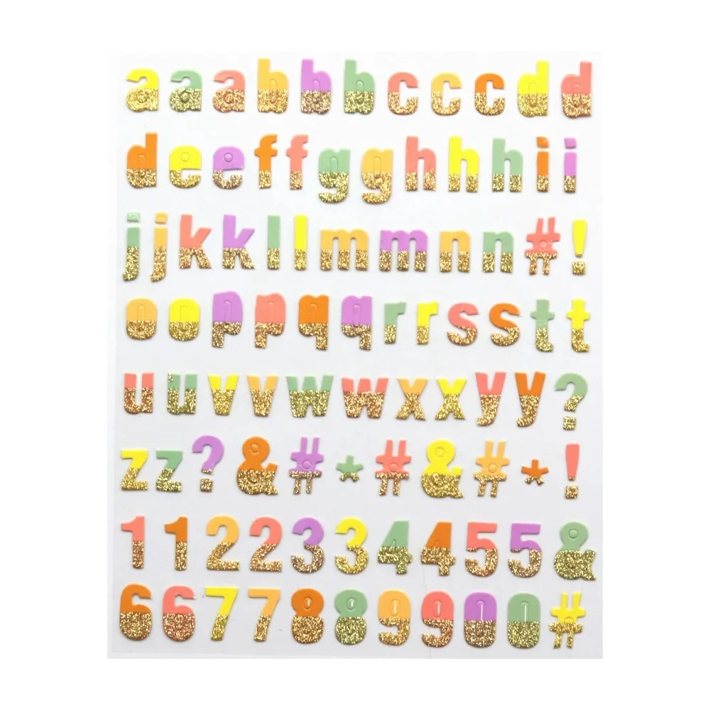 Creative Path Alphabet-Aufkleber mit englischen Buchstaben, selbstklebende goldene Scrapbooking-Deko-Aufkleber für die Kartenherstellung, Planer, Journaling – Detail 10